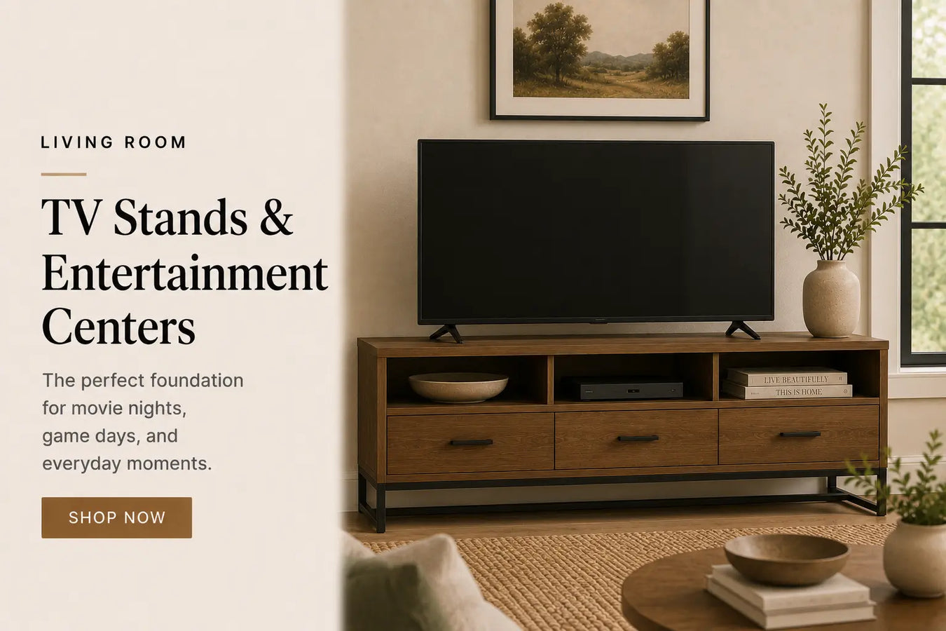 TV-Stands-Entertainment-Centers Glass House Furnishings