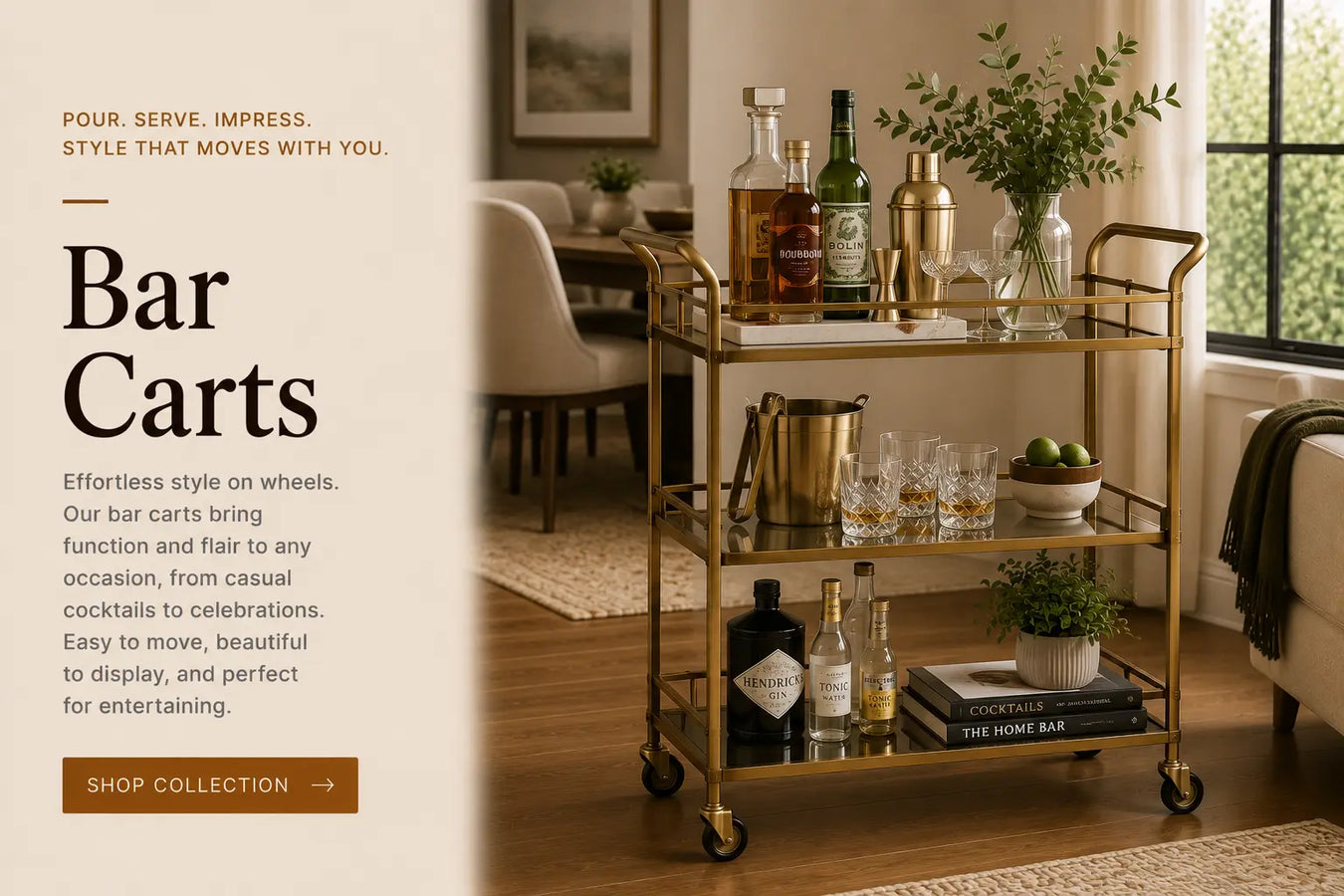 Bar Carts Glass House Furnishings