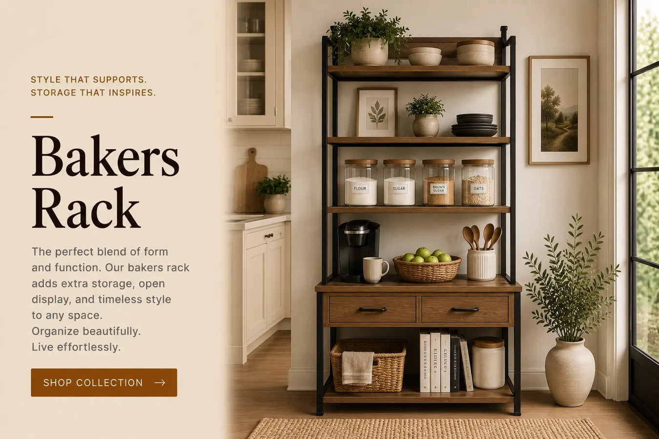 Bakers Racks Glass House Furnishings