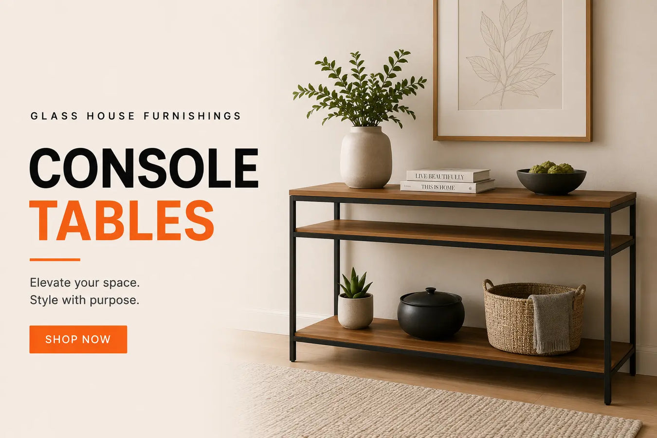 Console Tables Glass House Furnishings
