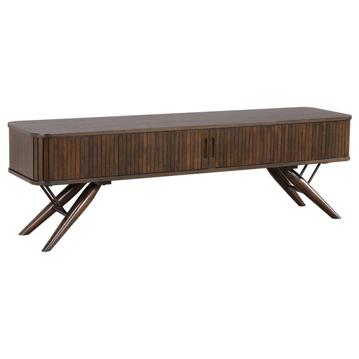 Stewart Mid-Century Walnut TV Stand | Glass House Furnishings