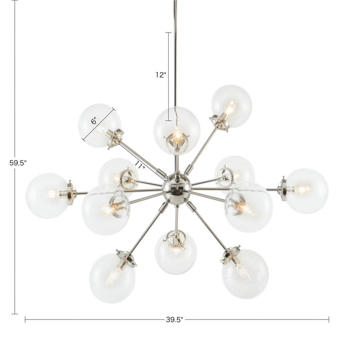 Paige 12-Light Chandelier with Oversized Globe Bulbs