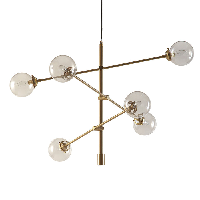 Cyrus 6-Globe Light Architectural Metal Chandelier