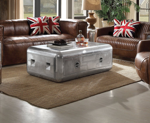 Brancaster Aluminum Coffee Table | Glass House Furnishings