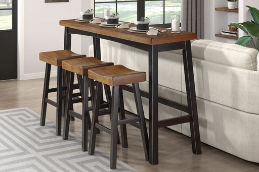 Transitional Pub Height Bar Table | Glass House Furnishings