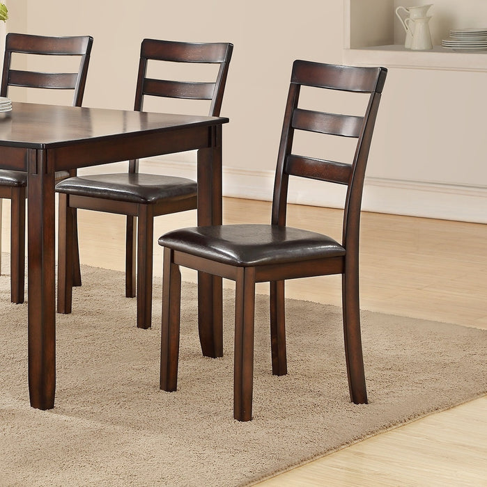 Classic Style 6-Piece Dining Set, Rectangle Table, 4 Side Chairs & Bench - Dining Room Furniture Made With MDF & Rubberwood