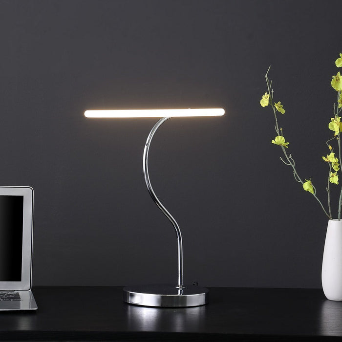 25.5" In Circular Halo Ring Led Modern Table Lamp