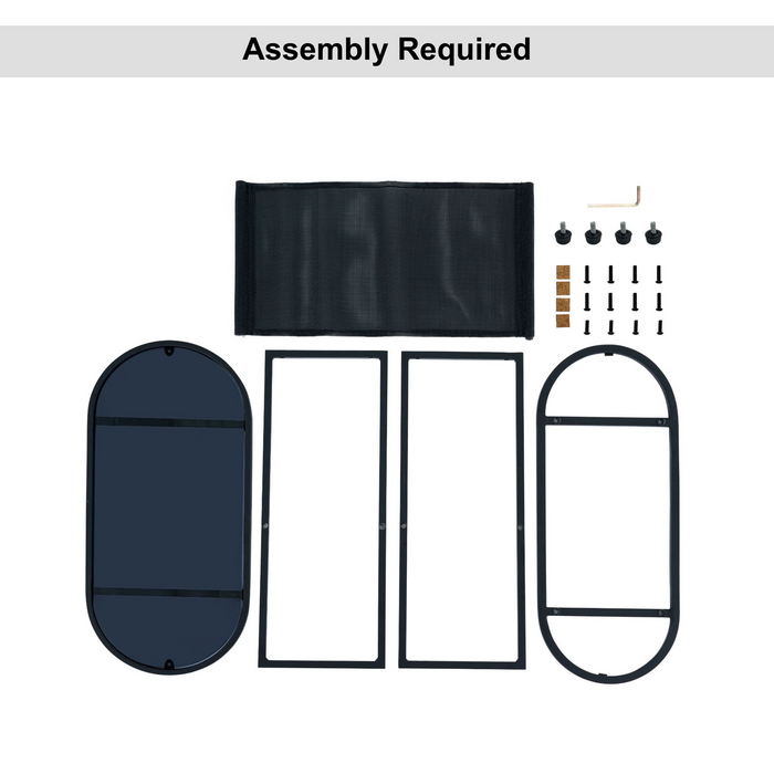 Glass Oval Small Side Tables Living Room Small Space With Magazines Organizer Storage Space