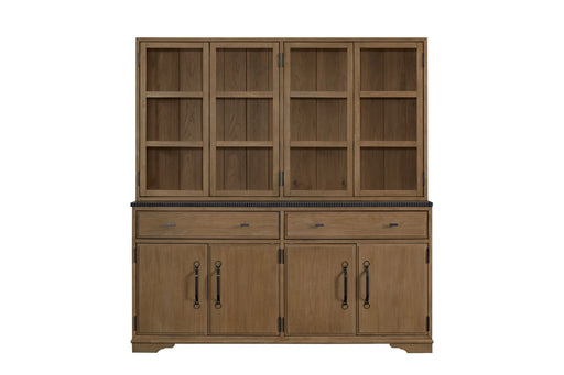 2 Piece Cabinet (Hutch and Buffet) - Almond Glass House Furnishings