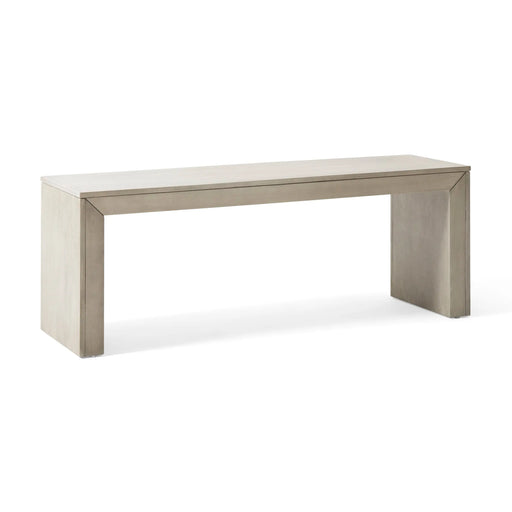 Acacia Wood Light Gray Dining Bench | Glass House Furnishings