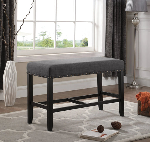 Everett Court Fabric Counter Height Dining Bench | Glass House Furnishings