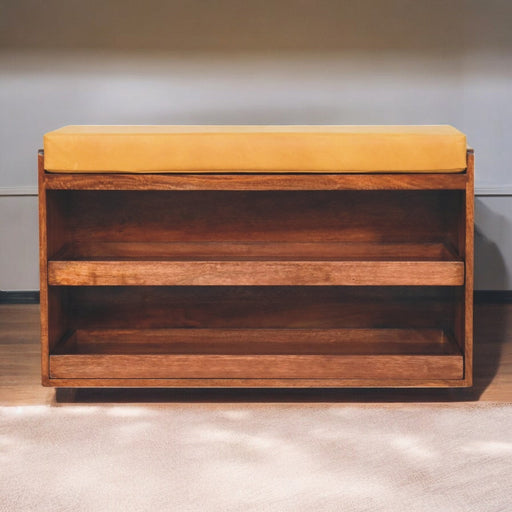 Benson Honey Caramel Bench | Glass House Furnishings