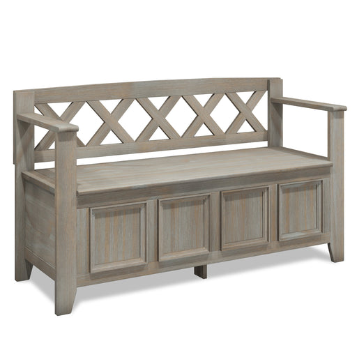 Amherst Distressed Gray Bench | Glass House Furnishings