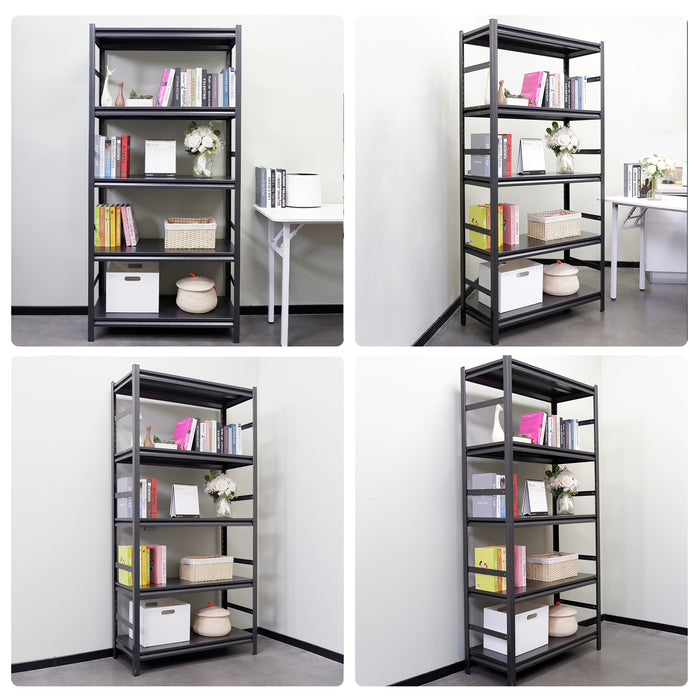 Storage Shelves 5 Tier Heavy Duty Metal Shelving Unit Adjustable Shelving Units and Storage Rack Kitchen Garage Shelf H78 * W47.2 * D18