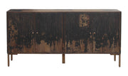 Sideboard, Solid Mango with Iron Legs , Black Glass House Furnishings