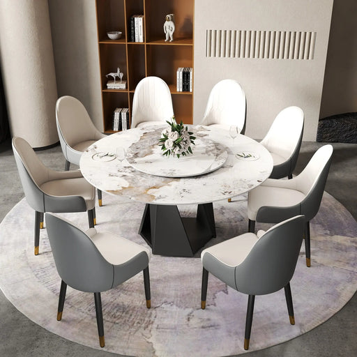 Stanford Round Marble Dining Table | Glass House Furnishings