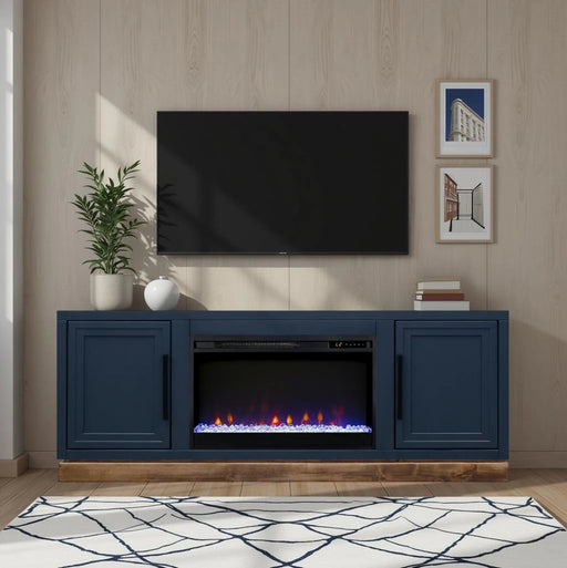 Nora ' Farmhouse Fireplace TV Stand | Glass House Furnishings