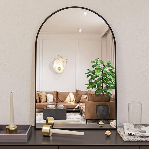Northgate Black Metal Framed Bathroom Mirror | Glass House Furnishings