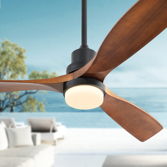 52-Inch Ceiling Fan Light With 6-Speed & Remote, Reversible Energy Saving DC Motor