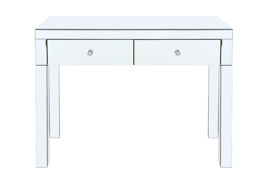 W 39.4 inch X D 15.7 inch X H 31.5 inch Mirror desktop dressing table, 2 drawer dressing table, suitable for female and girl home offices