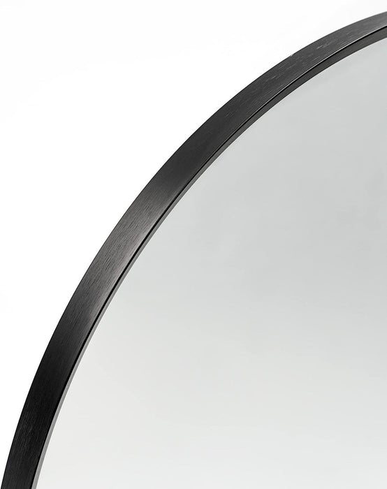 Black 24*36IN Metal Arch mirror