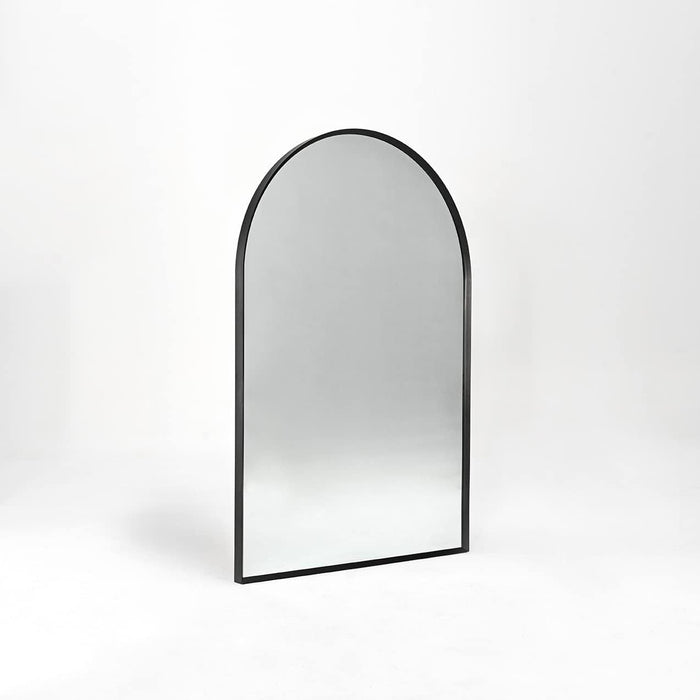 Black 24*36IN Metal Arch mirror