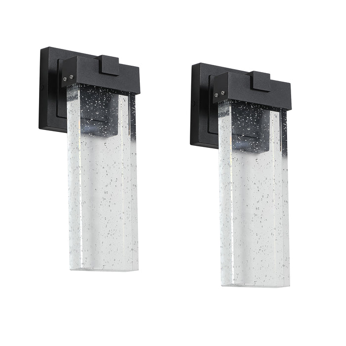 Outdoor Waterproof Transparent LED Crystal Wall Lamp(2 pack)