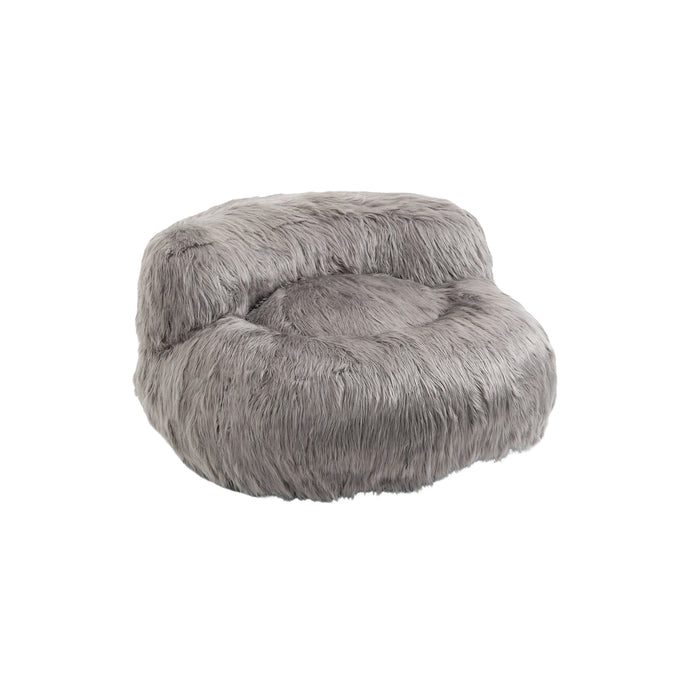 COOLMORE Bean Bag Chair Faux fur Lazy Sofa /Footstool Durable Comfort Lounger High Back Bean Bag Chair Couch for Adults and Kids, Indoor