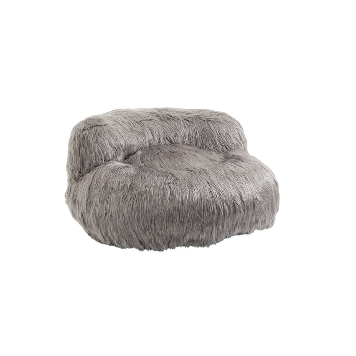 COOLMORE Bean Bag Chair Faux fur Lazy Sofa /Footstool Durable Comfort Lounger High Back Bean Bag Chair Couch for Adults and Kids, Indoor