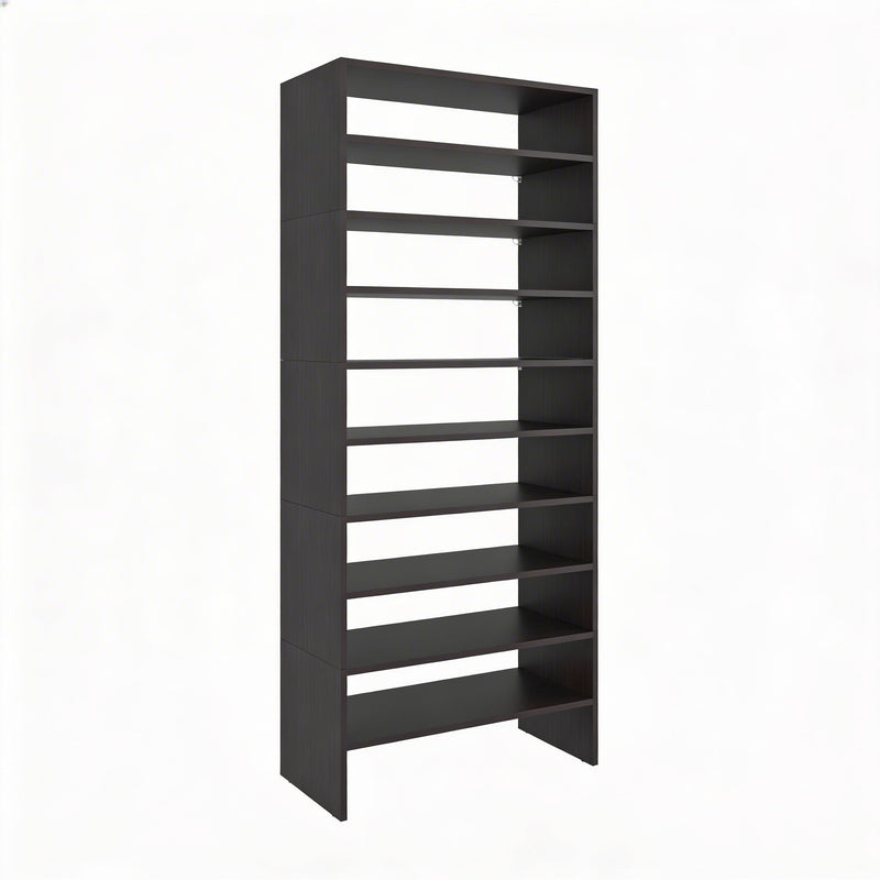 Houston Wenge Modern Shoe Storage Rack Glass House Furnishings