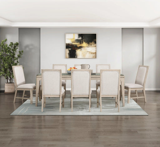 Ansel Transitional Extendable Table Chair | Glass House Furnishings