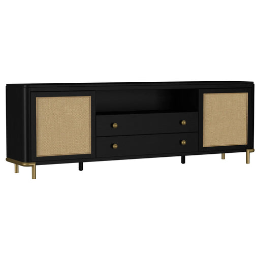 Benson Black TV Stand | Glass House Furnishings