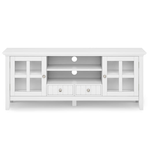 Acadian Wide Wood In TV Stand | Glass House Furnishings