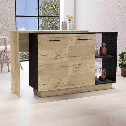 Kitchen Island Double Door Cabinet | Glass House Furnishings