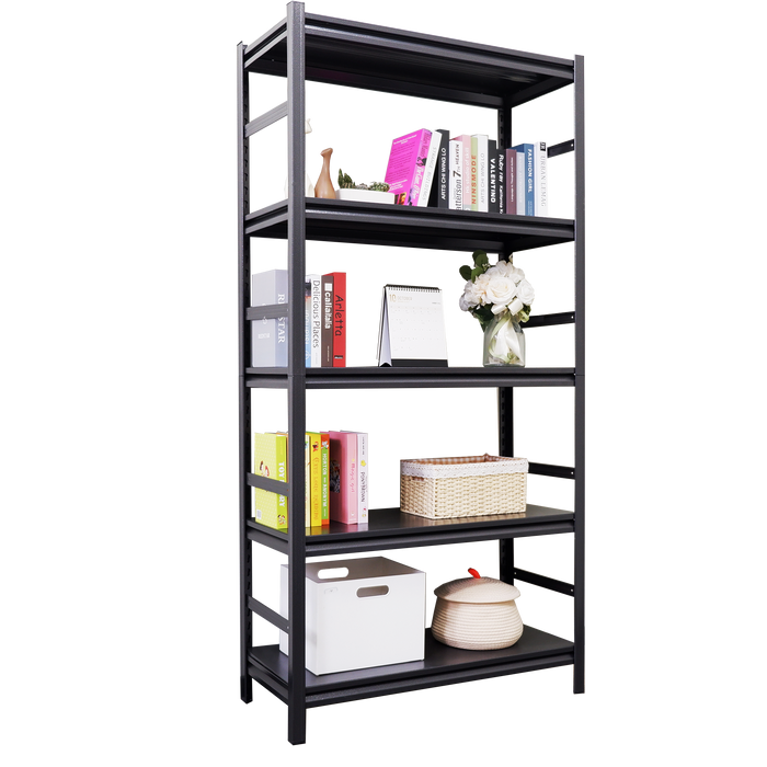 Storage Shelves  5 Tier Heavy Duty Metal Shelving Unit Adjustable Shelving Units and Storage Rack Kitchen Garage Shelf H72 * W35.4 * D15.7