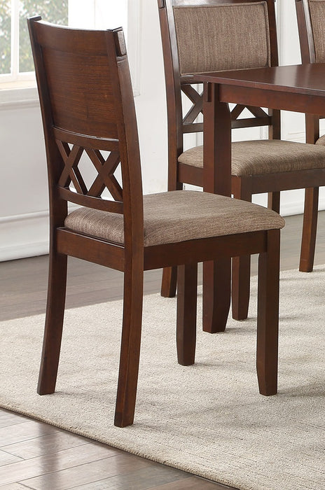 Espresso Color Dining Room Furniture Unique Modern 6pc Set Dining Table 4x Side Chairs and A Bench Solid wood Rubberwood and veneers