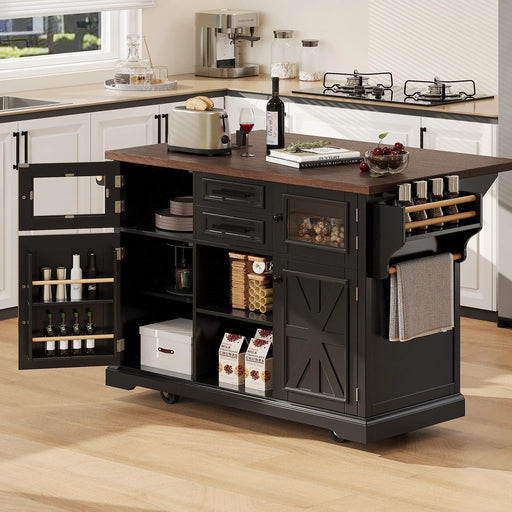K&K ' Kitchen Island Furniture | Glass House Furnishings