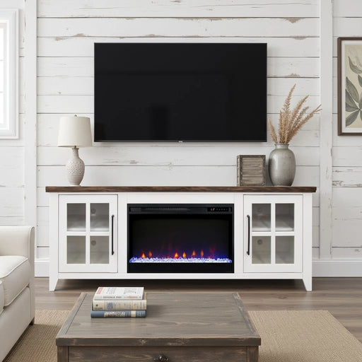 Verona Grove Fireplace Tvs Up TV Stand | Glass House Furnishings