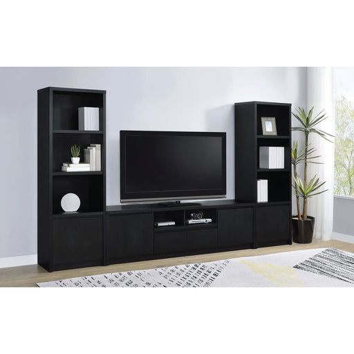 Sloat Black Entertainment Center Furniture | Glass House Furnishings