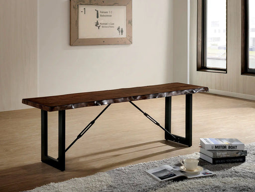 Reims Industrial Two Tone Bench | Glass House Furnishings