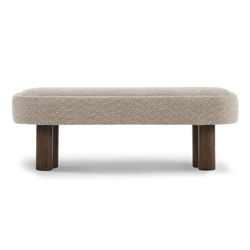 Indoor Khaki Boucle Dining Bench | Glass House Furnishings