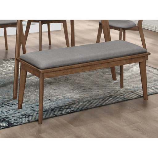 Versailles Grey Natural Walnut Dining Bench | Glass House Furnishings