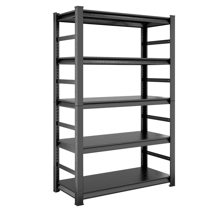 Storage Shelves 5 Tier Heavy Duty Metal Shelving Unit Adjustable Shelving Units and Storage Rack Kitchen Garage Shelf H78 * W47.2 * D18