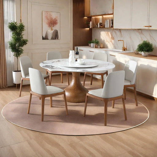Amara Round Sintered Stone Dining Table | Glass House Furnishings