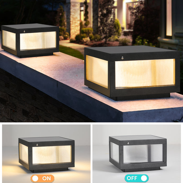 Solar Wall Lamp With Dimmable LED (2 pack)