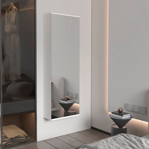 Hawthorne Wall-Mounted Mirrored Shoe Cabinet | Glass House Furnishings