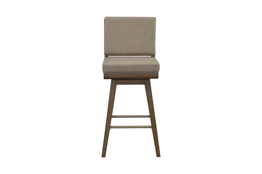 Latte Leather Swivel Bar Furniture | Glass House Furnishings