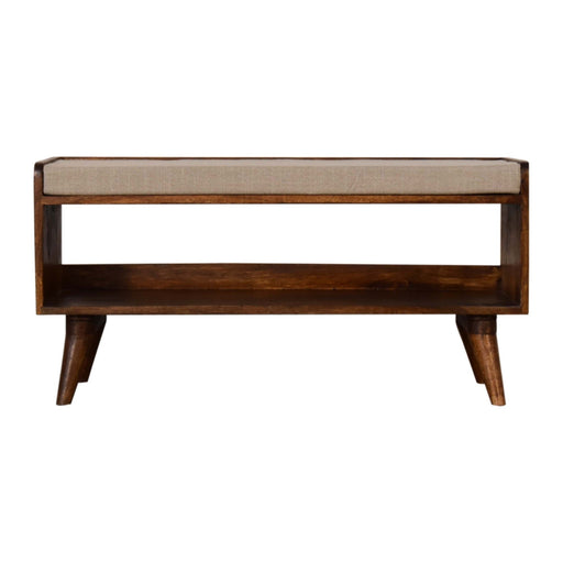 Nordic Mud Linen Bench | Glass House Furnishings