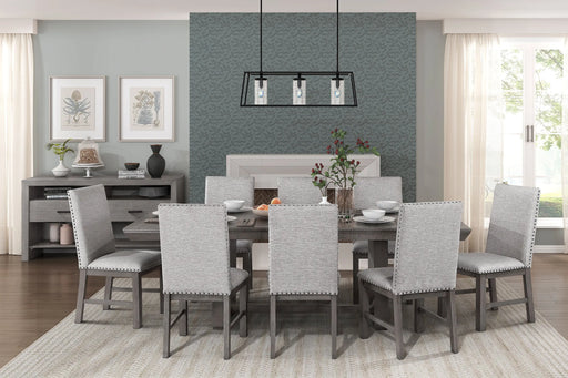 Rustic Design Gray Dining Table | Glass House Furnishings