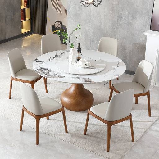 Porter Marble Round Sintered Dining Table | Glass House Furnishings
